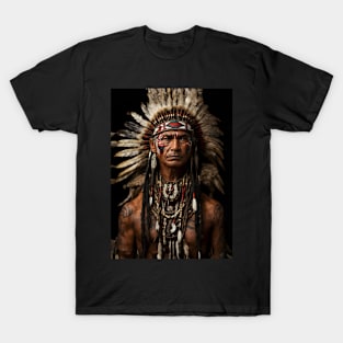 Cherokee Indian Chief Native American Warrior T-Shirt